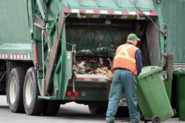 Waste management truck